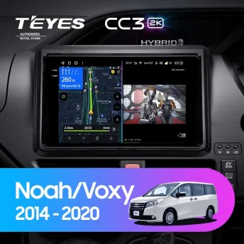 Штатная магнитола Teyes CC3 2K 6/128 Toyota Noah R80 (2014-2020) Правый руль