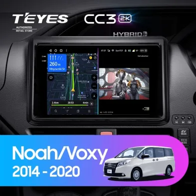 Штатная магнитола Teyes CC3 2K 6/128 Toyota Noah R80 (2014-2020) Правый руль