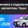 Штатная магнитола Teyes CC3 2K 6/128 Toyota Noah R80 (2014-2020) Правый руль