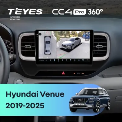 Штатная магнитола Teyes CC4 Pro 360 12/256 Hyundai Venue (2019-2025)