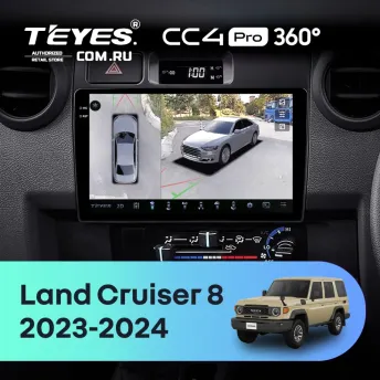 Штатная магнитола Teyes CC4 Pro 360 12/256 Toyota Land Cruiser 8 J70 70 (2023-2024)
