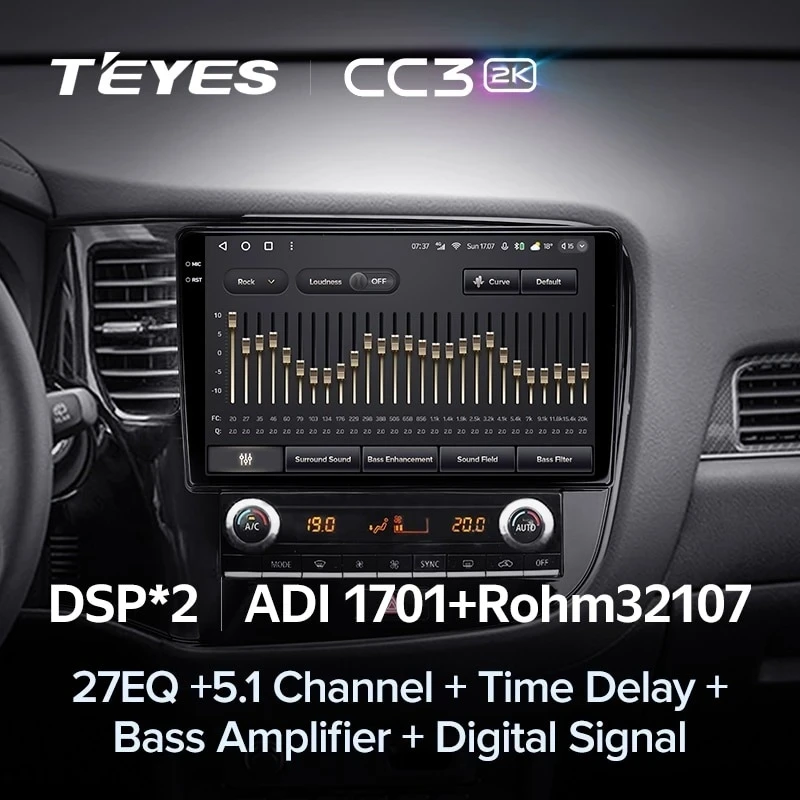 Штатная магнитола Teyes CC3 2K 4/32 Mitsubishi Outlander 3 (2018-2021)