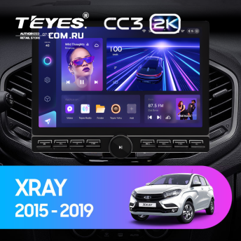 Штатная магнитола Teyes CC3 2K 6/128 Lada Xray (2015-2022) (13&quot; с кнопками)