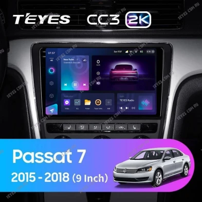 Штатная магнитола Teyes CC3 2K 4/64 Volkswagen Passat 7 B7 (2015-2018) F1