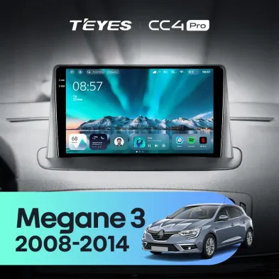 Штатная магнитола Teyes CC4 Pro 8/128 Renault Megane 3 (2008-2014)