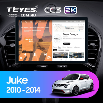 Штатная магнитола Teyes CC3 2K 4/32 Nissan Juke (2010-2014) (11&quot;)