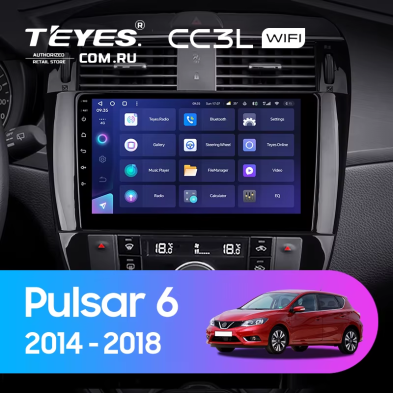 Штатная магнитола Teyes CC3L WiFi 2/32 Nissan Pulsar 6 NB17 (2014-2018)