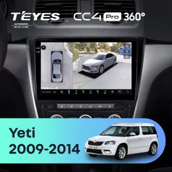 Штатная магнитола Teyes CC4 Pro 360 12/256 Skoda Yeti 5L (2009-2014)