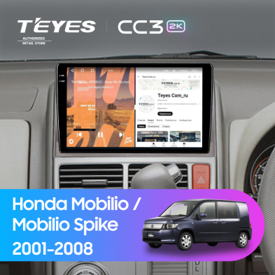 Штатная магнитола Teyes CC3 2K 4/32 Honda Mobilio Spike (2001-2008)