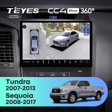 Штатная магнитола Teyes CC4 Pro 360 12/256 Toyota Sequoia XK60 (2008-2017) (11")