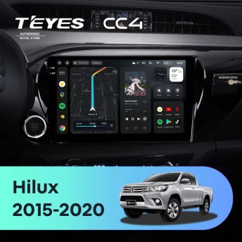 Штатная магнитола Teyes CC4 6/64 Toyota Hilux Pick Up (2015-2020)