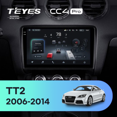 Штатная магнитола Teyes CC4 Pro 8/128 Audi TT 2 (2006-2014)
