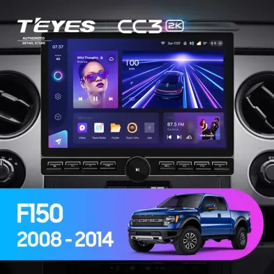 Штатная магнитола Teyes CC3 2K 6/128 Ford F150 P415 Raptor (2008-2014) F2 (13" с кнопками)