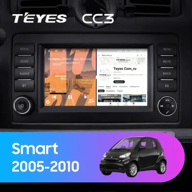 Штатная магнитола Teyes CC3 4/32 Mercedes-Benz Smart (2005-2010) 7"
