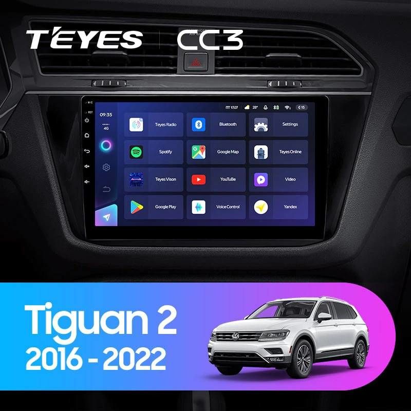 Штатная магнитола Teyes CC3 4/64 Volkswagen Tiguan 2 (2016-2022) Тип-B