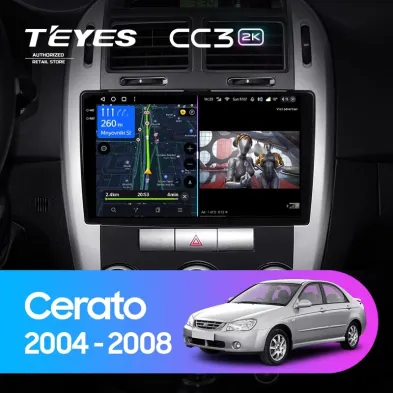 Штатная магнитола Teyes CC3 2K 4/64 Kia Cerato (2004-2008) F2
