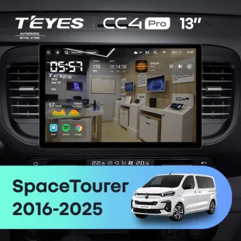 Штатная магнитола Teyes CC4 Pro 8/128 Citroen SpaceTourer (2016-2025) (13")