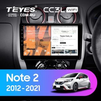 Штатная магнитола Teyes CC3L WiFi 2/32 Nissan Note 2 E12 (2012-2021)