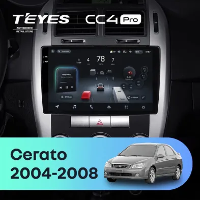 Штатная магнитола Teyes CC4 Pro 12/256 Kia Cerato (2004-2008) F2