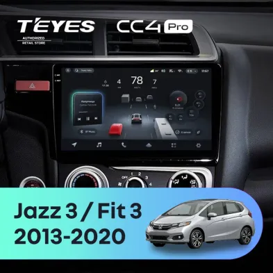 Штатная магнитола Teyes CC4 Pro 8/128 Honda Fit 3 (2013-2020) Тип-B