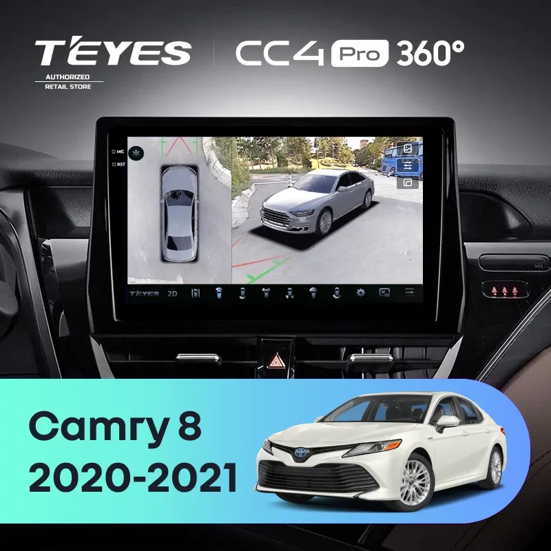 Штатная магнитола Teyes CC4 Pro 360 12/256 Toyota Camry 8 XV 70 (2020-2021)