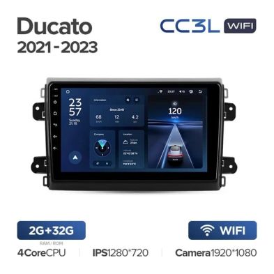 Штатная магнитола Teyes CC3L WiFi 2/32 Fiat Ducato Van L3H2 (2021-2023)