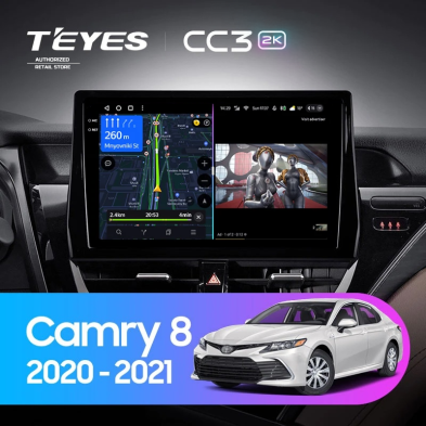 Штатная магнитола Teyes CC3 2K 4/64 Toyota Camry 8 XV 70 (2020-2021)