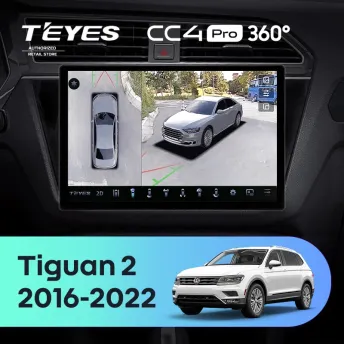 Штатная магнитола Teyes CC4 Pro 360 8/128 Volkswagen Tiguan 2 (2016-2022) Тип-B (13")