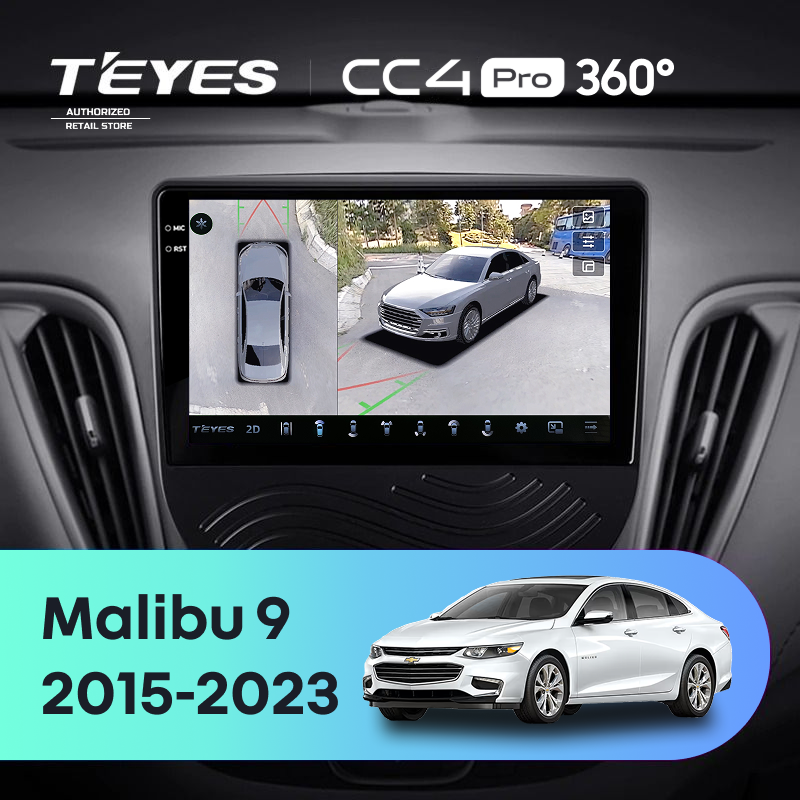 Штатная магнитола Teyes CC4 Pro 360 8/128 Chevrolet Malibu 9 (2015-2023) F1