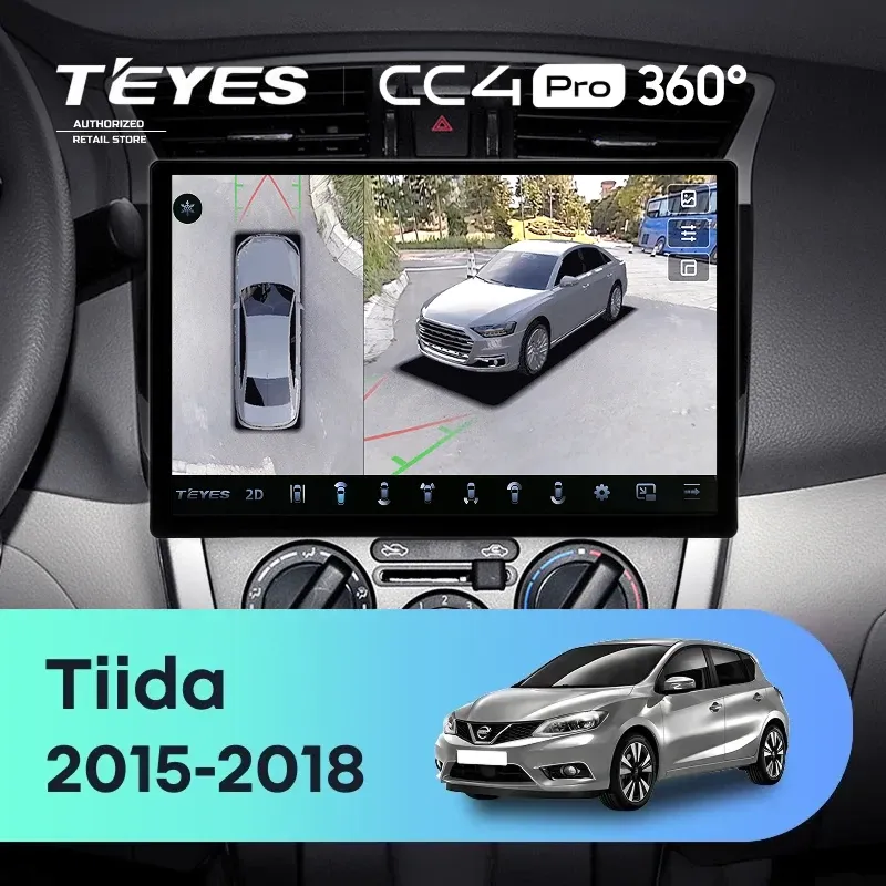 Штатная магнитола Teyes CC4 Pro 360 8/128 Nissan Tiida C13 (2015-2018) (13")