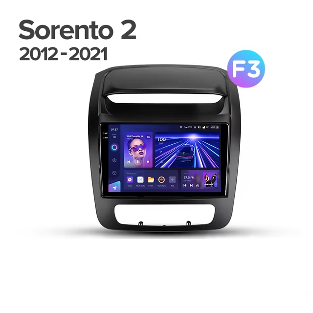 Штатная магнитола Teyes CC3 2K 360 6/128 Kia Sorento 2 II XM (2012-2021) F3