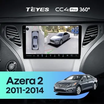 Штатная магнитола Teyes CC4 Pro 360 8/128 Hyundai Azera 2 (2011-2014) F1