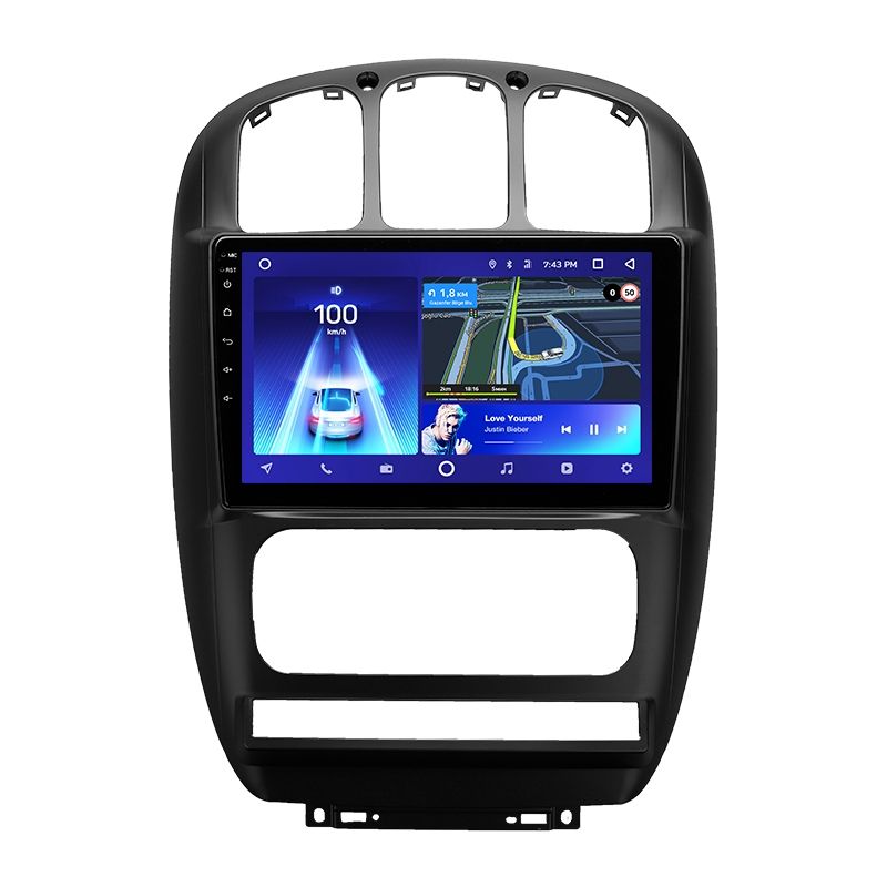 Переходная рамка Dodge Caravan 4 / Chrysler Voyager RG RS / Town &amp; Country RS (2000-2007) Тип-A (10")