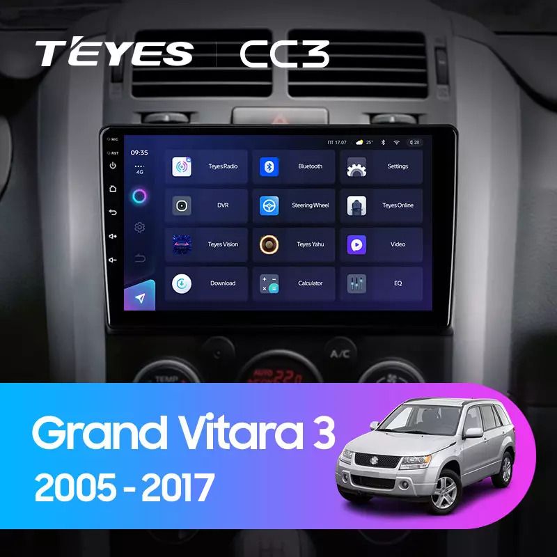 Штатная магнитола Teyes CC3 4/32 Suzuki Grand Vitara 3 (2005-2017) 7"