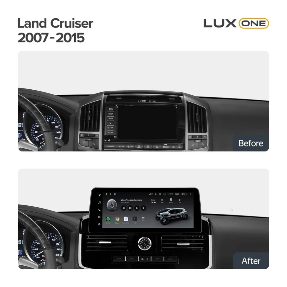 Переходная рамка Toyota Land Cruiser 200 (YJ) (2007-2015) Тип-B (12,3")