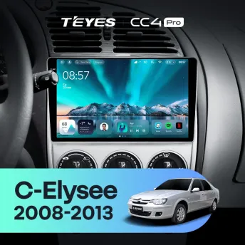 Штатная магнитола Teyes CC4 Pro 8/128 Citroen C-Elysee (2008-2013)