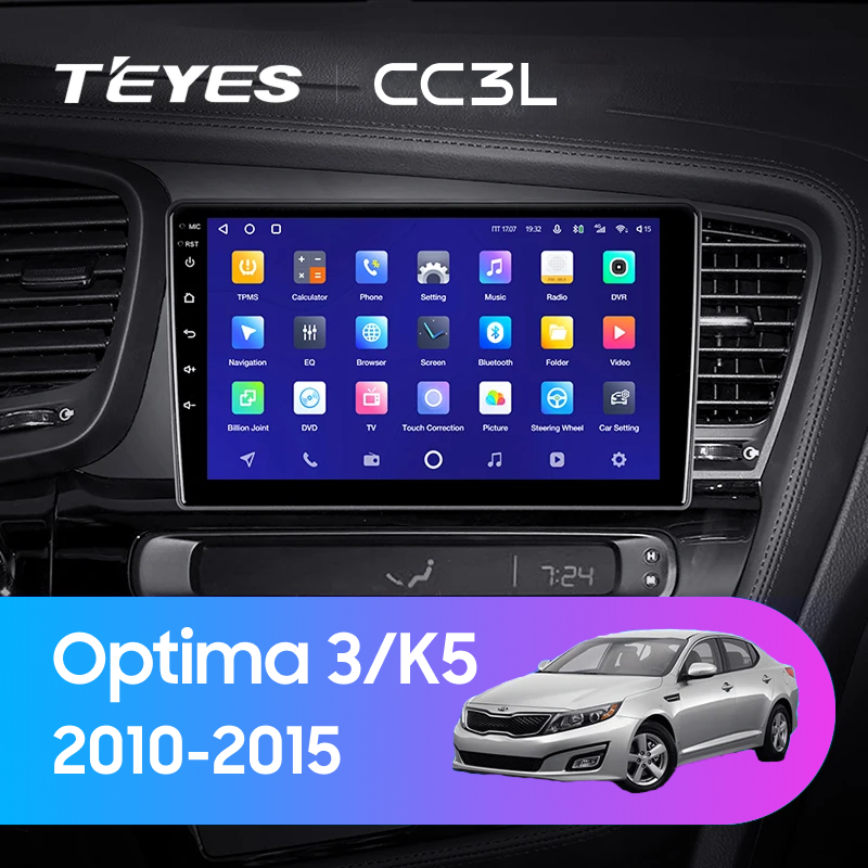 Штатная магнитола Teyes CC3L 4/32 Kia Optima 3 TF (2010-2015) F2