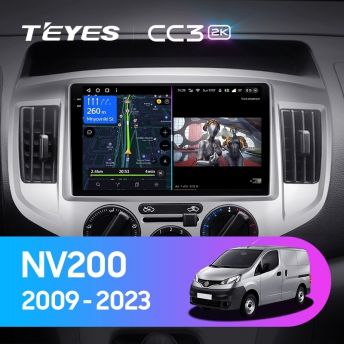 Штатная магнитола Teyes CC3 2K 360 6/128 Nissan NV200 M20 (2009-2023)