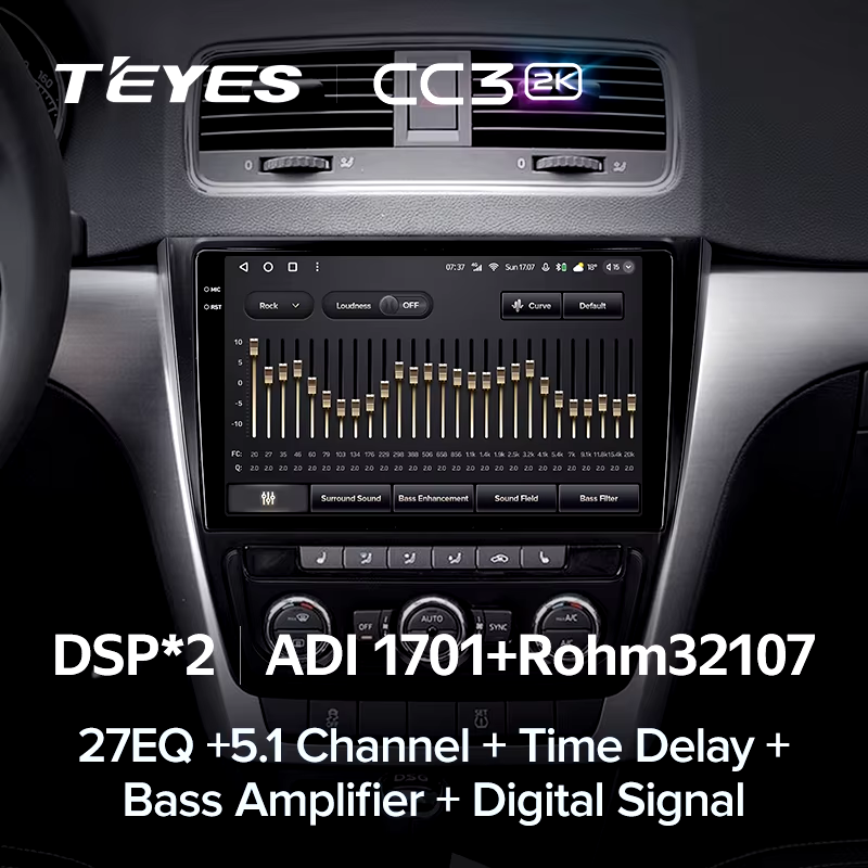 Штатная магнитола Teyes CC3 2K 4/32 Skoda Yeti 5L (2009-2014)