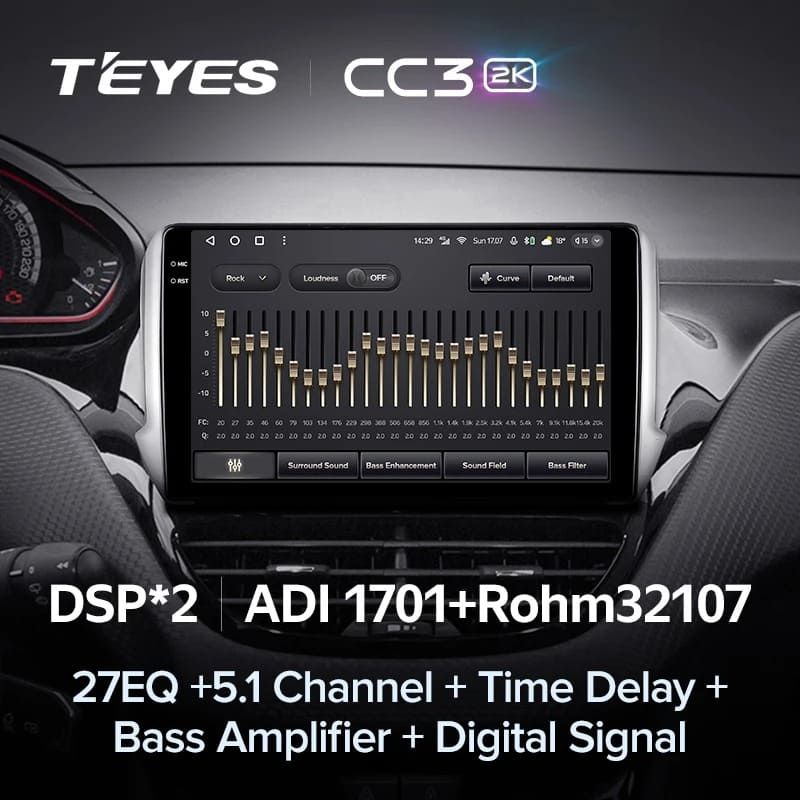 Штатная магнитола Teyes CC3 2K 4/32 Peugeot 2008 (2013-2020)