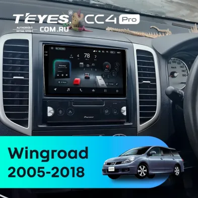 Штатная магнитола Teyes CC4 Pro 12/256 Nissan Wingroad 3 Y12 (2005-2018)