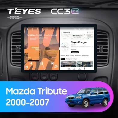 Штатная магнитола Teyes CC3 2K 4/64 Mazda Tribute (2000-2007) (11")