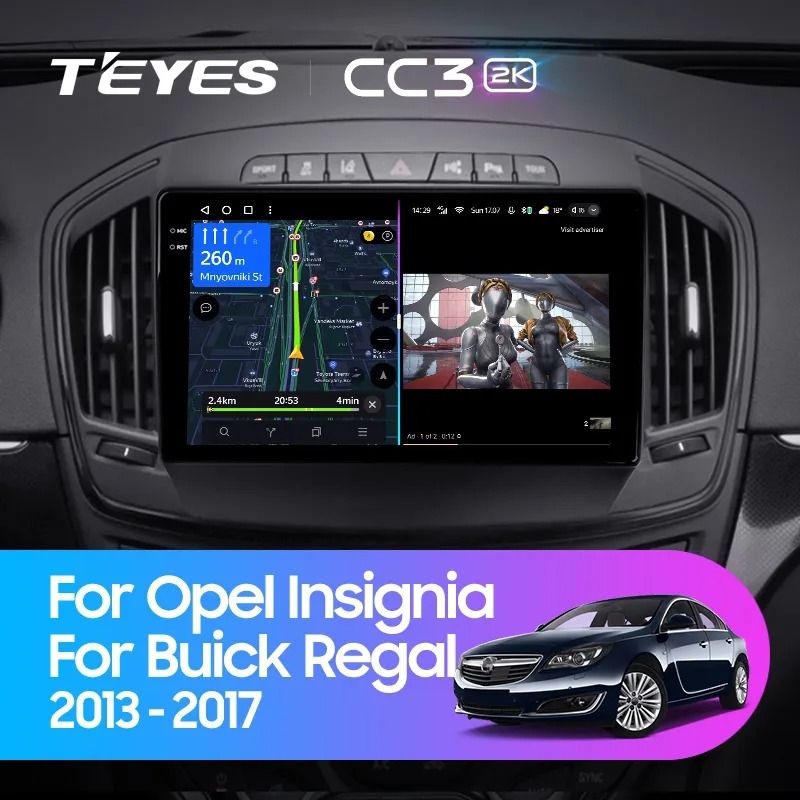 Штатная магнитола Teyes CC3 2K 4/32 Opel Insignia (2013-2017) Тип-B