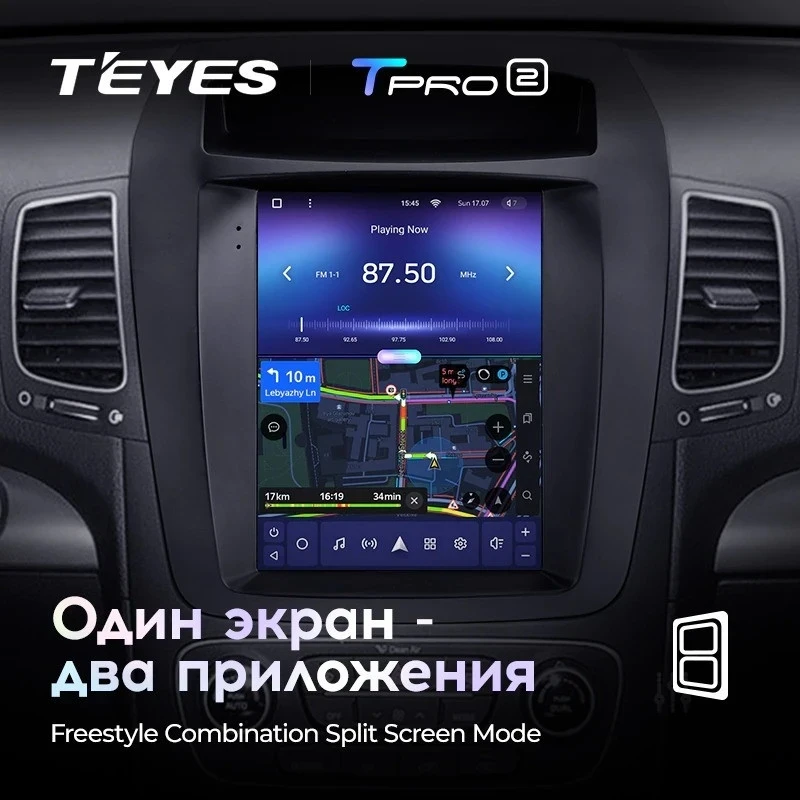 Штатная магнитола Tesla style Teyes TPRO 2 4/64 Kia Sorento 2 XM (2012-2021) HIGH F2