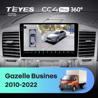 Штатная магнитола Teyes CC4 Pro 360 12/256 для GAZ Газель Бизнес (2010-2021) F3