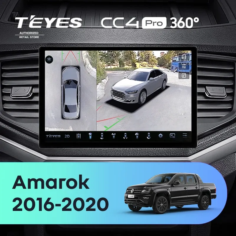 Штатная магнитола Teyes CC4 Pro 360 8/128 Volkswagen Amarok 1 (2016-2020) (13")
