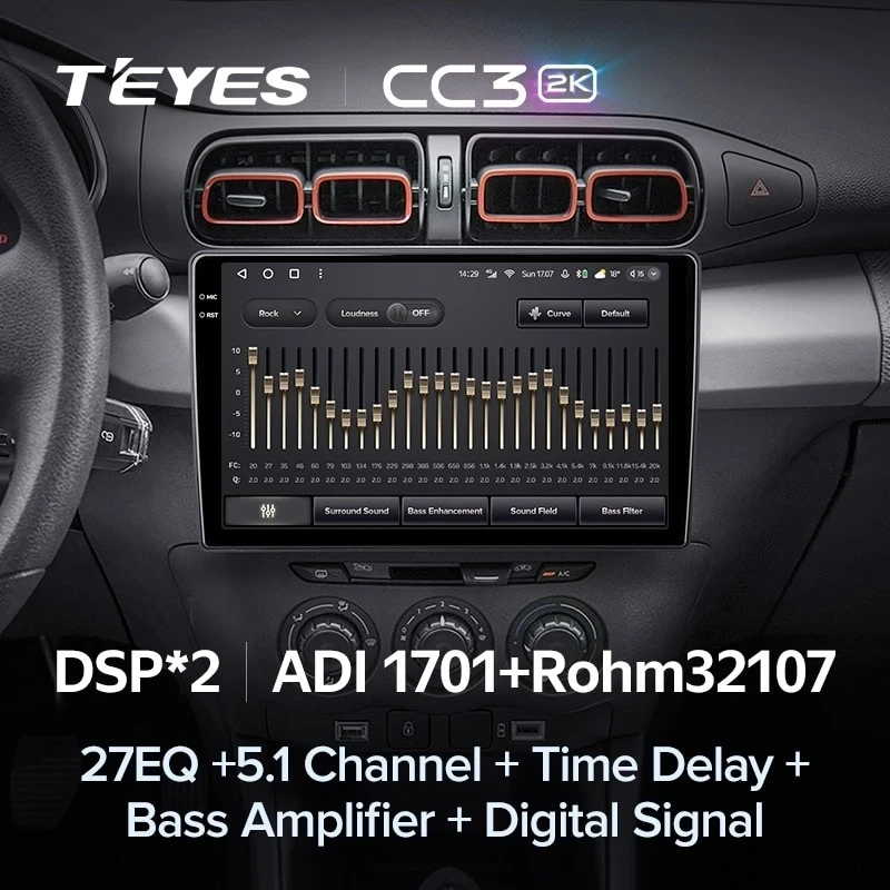 Штатная магнитола Teyes CC3 2K 4/64 Citroen C3-XR (2019-2020) F1