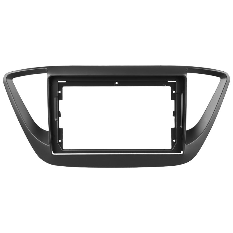 Переходная рамка Hyundai Solaris 2 (2017-2020) (чёрный матовый) F2 Тип-B (9&quot;)