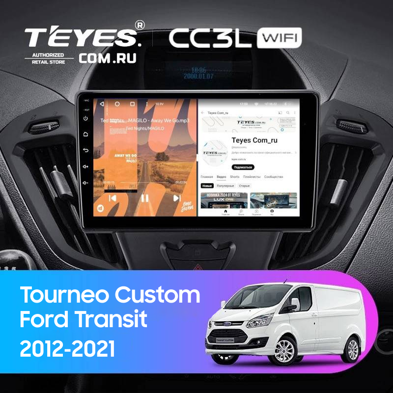 Штатная магнитола Teyes CC3L WiFi 2/32 Ford Transit (2012-2021) F1