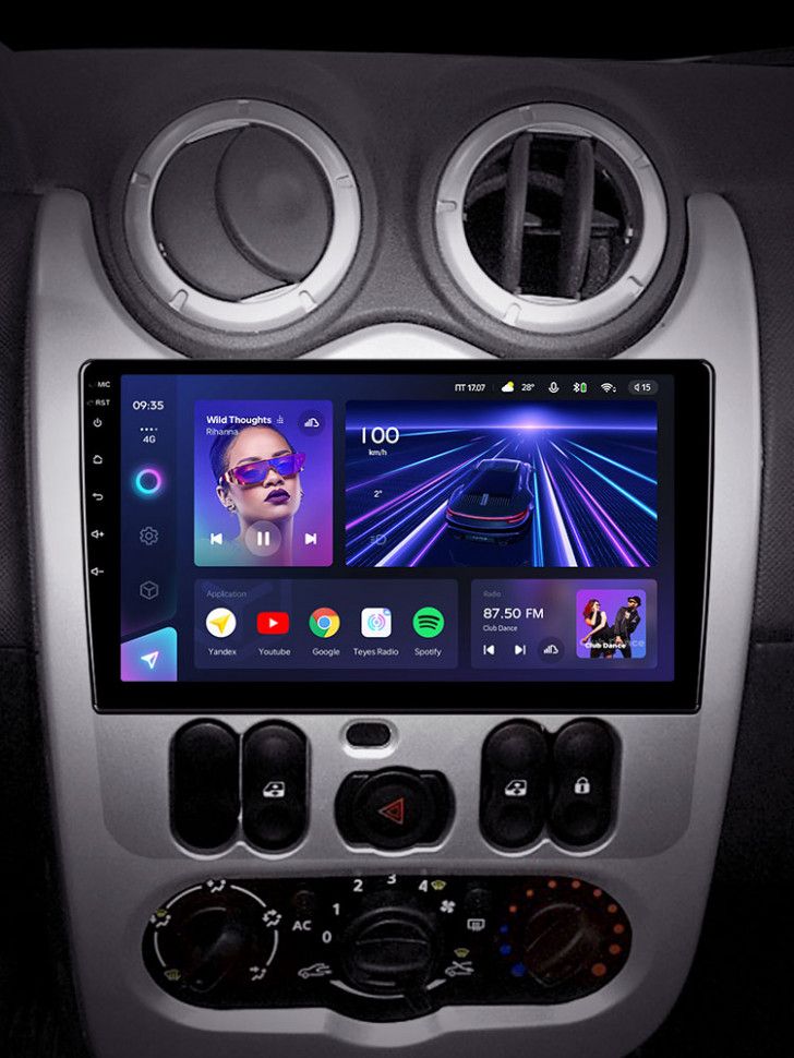 Штатная магнитола Teyes CC3 4/32 Renault Logan 1 (2010-2015)
